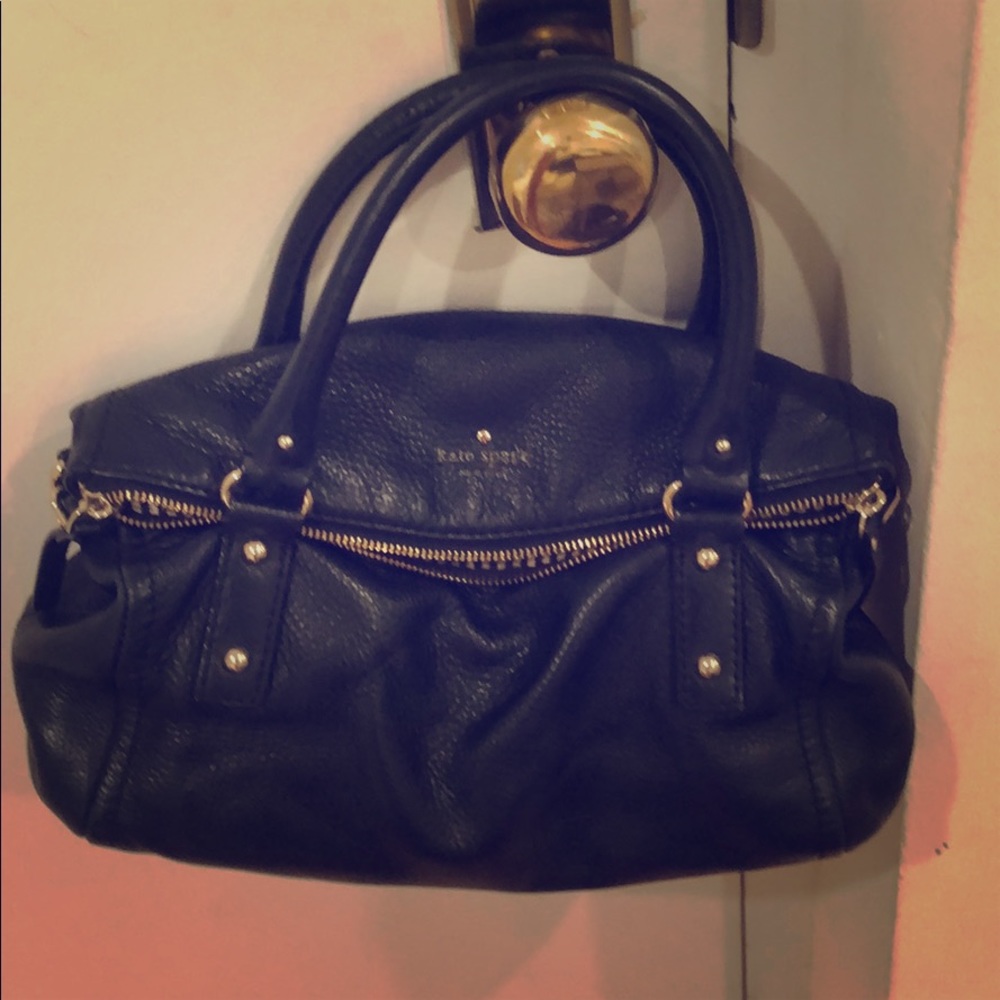 Kate Spade Black Fold over Purse - Picture 2 of 5